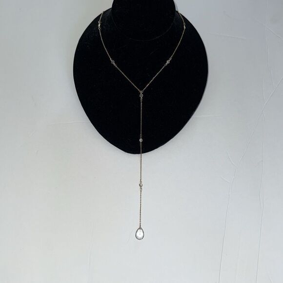 Elegant Gold Lariat Necklace - Picture 1 of 3